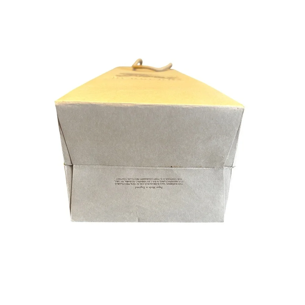 Burberry Gold Foil Logo Wine Gift Bag 1856‎ Prorsum Knight Gold Rope Handles